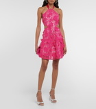 LoveShackFancy Bohima halter-neck lace midi dress