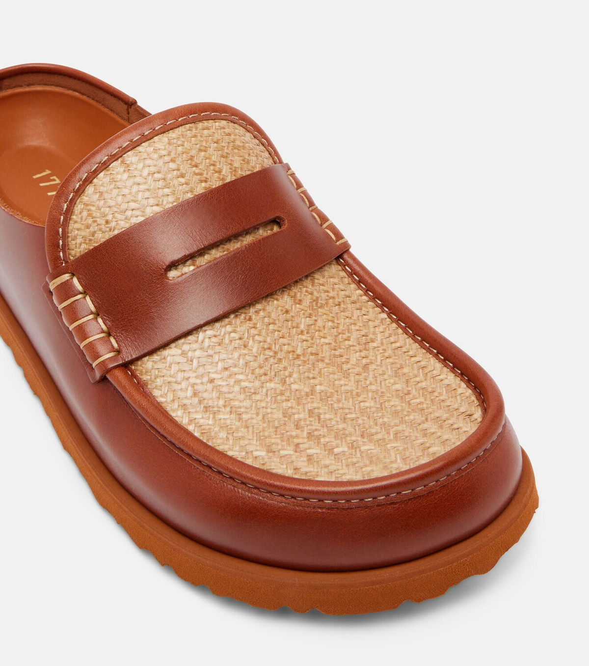 Birkenstock 1774 Naples leather-trimmed woven mules