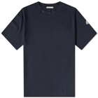 Moncler Men's Logo Collar T-Shirt in Navy