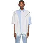 Feng Chen Wang Grey and Blue 2-In-1 Short Sleeve Shirt