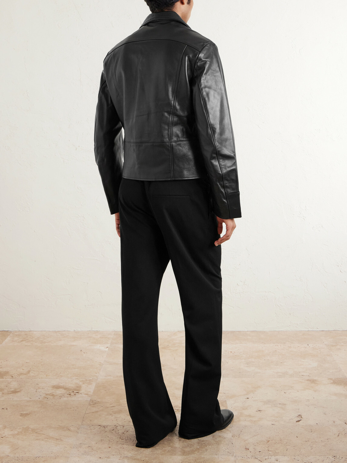 Enfants Riches Déprimés - Nick Slim-Fit Panelled Leather Jacket - Black