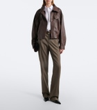 Nour Hammour Quincy leather blouson jacket