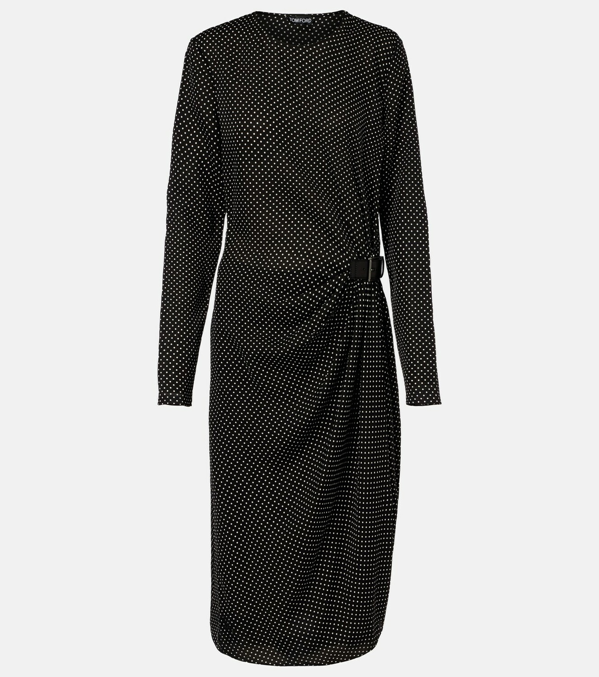 Tom Ford Polka-dot silk midi dress