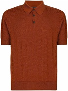 DOLCE & GABBANA - Silk Short Sleeve Polo Shirt