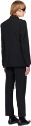 Dries Van Noten Black Twin Vent Suit