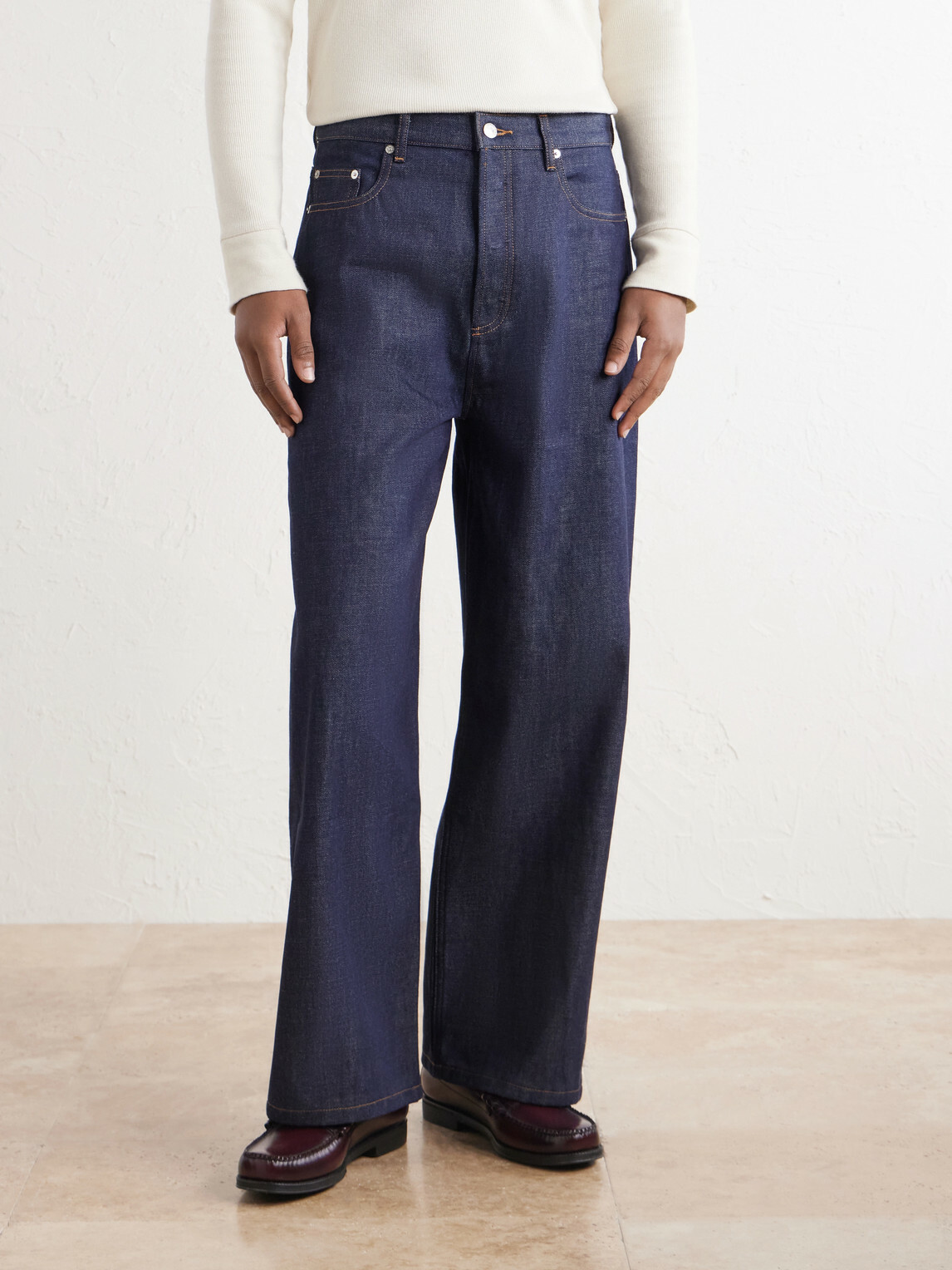 A.P.C. - Dude Wide-Leg Jeans - Blue