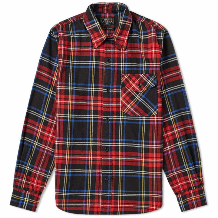 Photo: Beams Plus 1 Pocket Check Overshirt