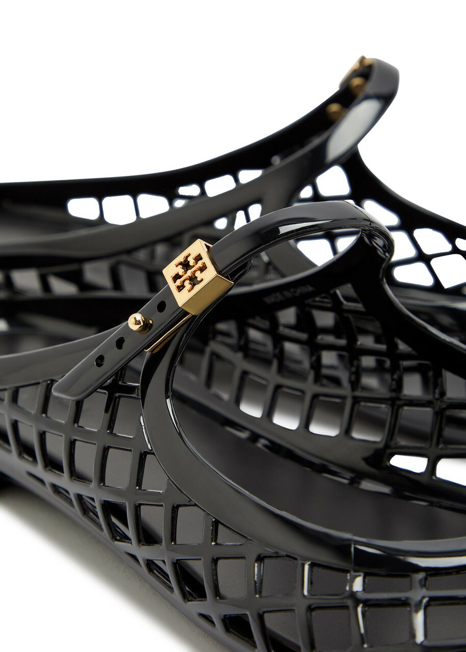 Tory Burch Mellow Jelly Mary Jane Mules Black