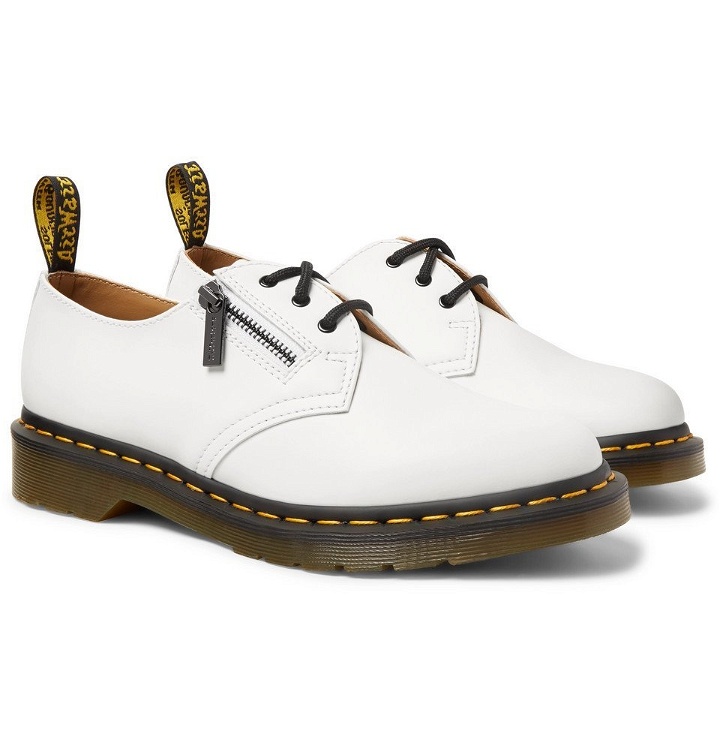 Photo: Beams - Dr. Martens Leather 1461 Derby Shoes - White