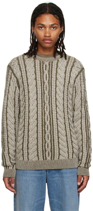 Photo: Guest In Residence Beige True Cable Sweater