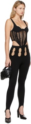 Dion Lee Black Double Stirrup Leggings
