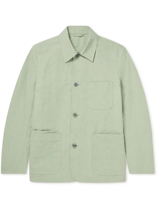 Photo: Paul Smith - Cotton and Linen-Blend Jacket - Green