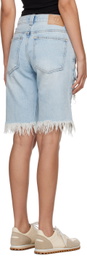 TheOpen Product Blue Distressed Denim Shorts