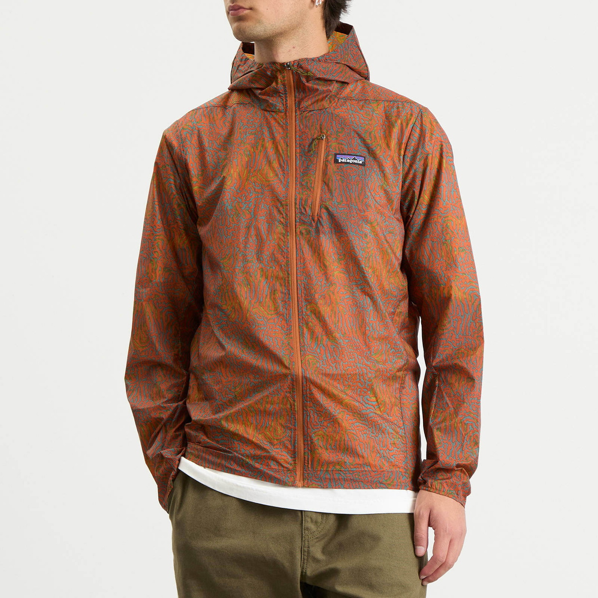 Patagonia Men's Houdini Jacket in Sea Run Robin Brown
