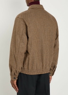 Saint Laurent Houndstooth-jacquard Woven Jacket Multicoloured 1