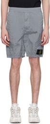 Stone Island Blue Drawstring Shorts