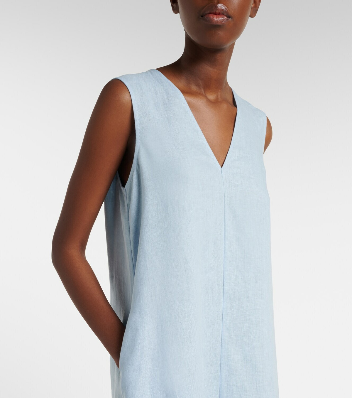 Asceno Nisha linen midi dress