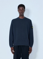 Stone Island Crewneck Sweatshirt with Sleeve Logo Patch