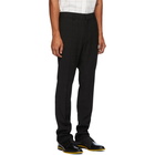 Fendi Black Perforated Check Trousers