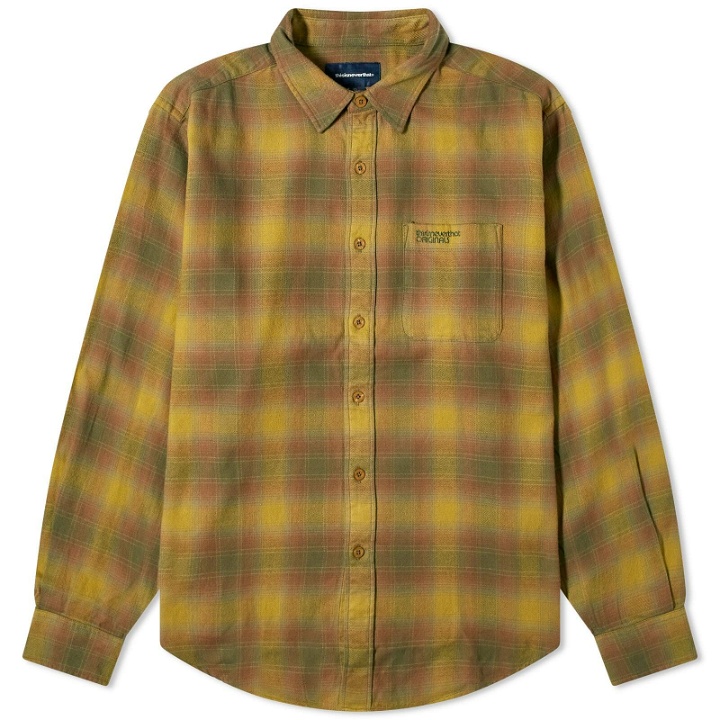 Photo: thisisneverthat Men's Flannel Check Shirt in Olive