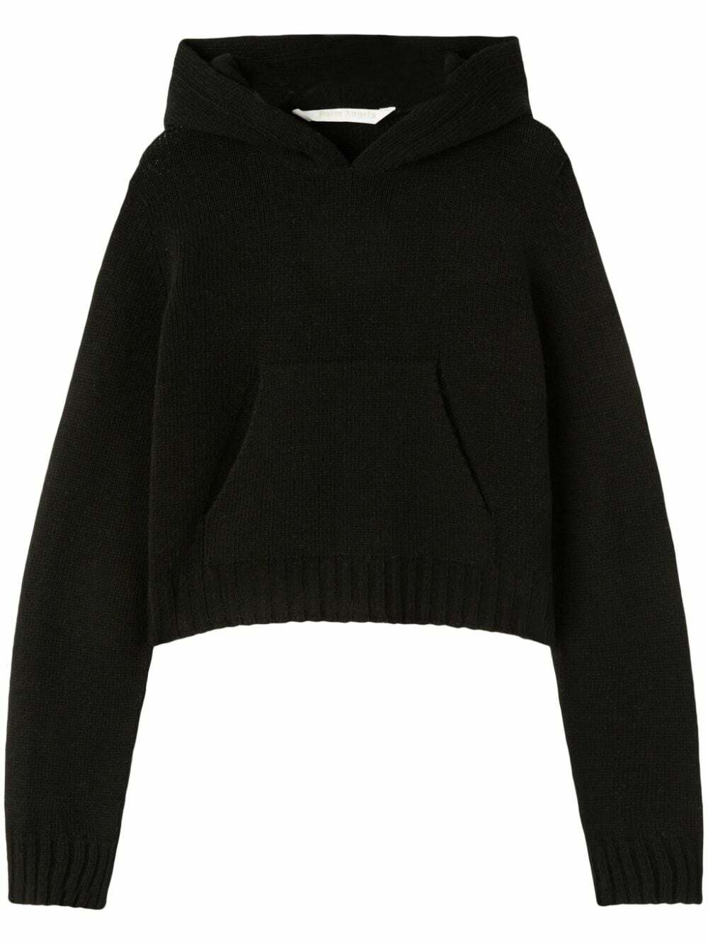 PALM ANGELS - Logo Wool Blend Hoodie