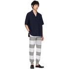 Thom Browne Grey Engineered Rugby Stripe Lounge Pants