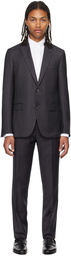 ZEGNA Gray Single-Breasted Suit