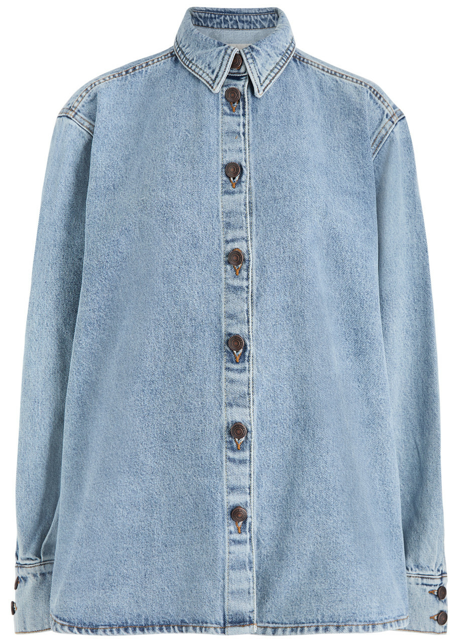 MAGDA BUTRYM 311525BLUE 関税送料込 Magda Butrym high-rise slim-fit Jeans | Blue | FARFETCH
