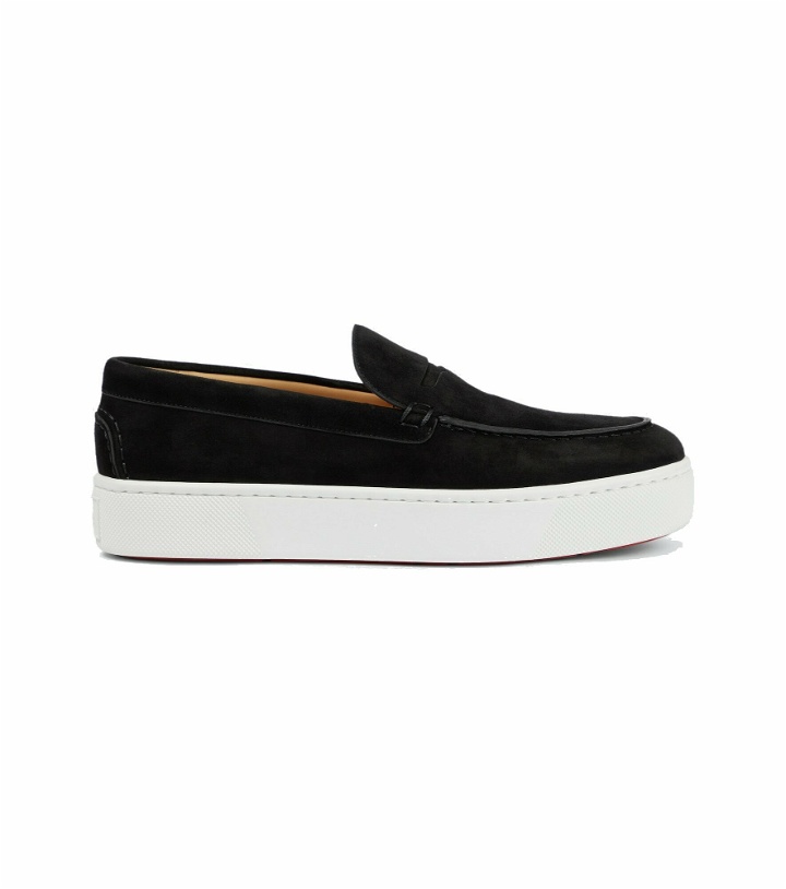 Photo: Christian Louboutin - Paqueboat suede loafers