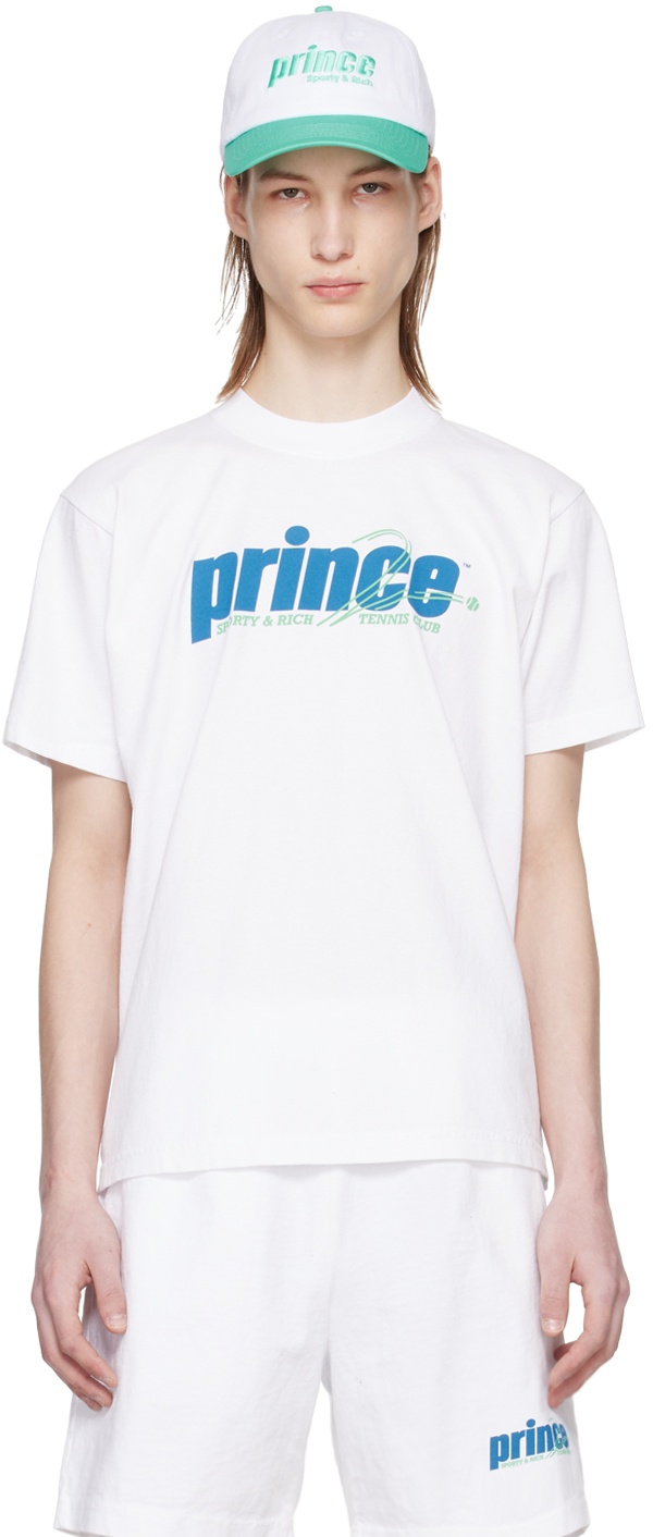Photo: Sporty & Rich White Prince Edition Rebound T-Shirt