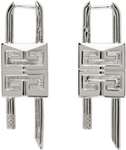 Givenchy Silver Lock Earrings