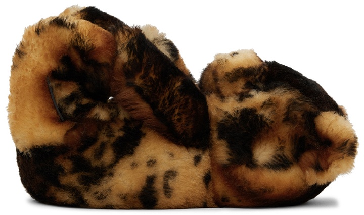 Photo: VETEMENTS Brown & Black Wild Cat Teddy Loafers