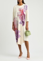 High Prelue Floral-print Jersey Midi Dress Multicoloured 1