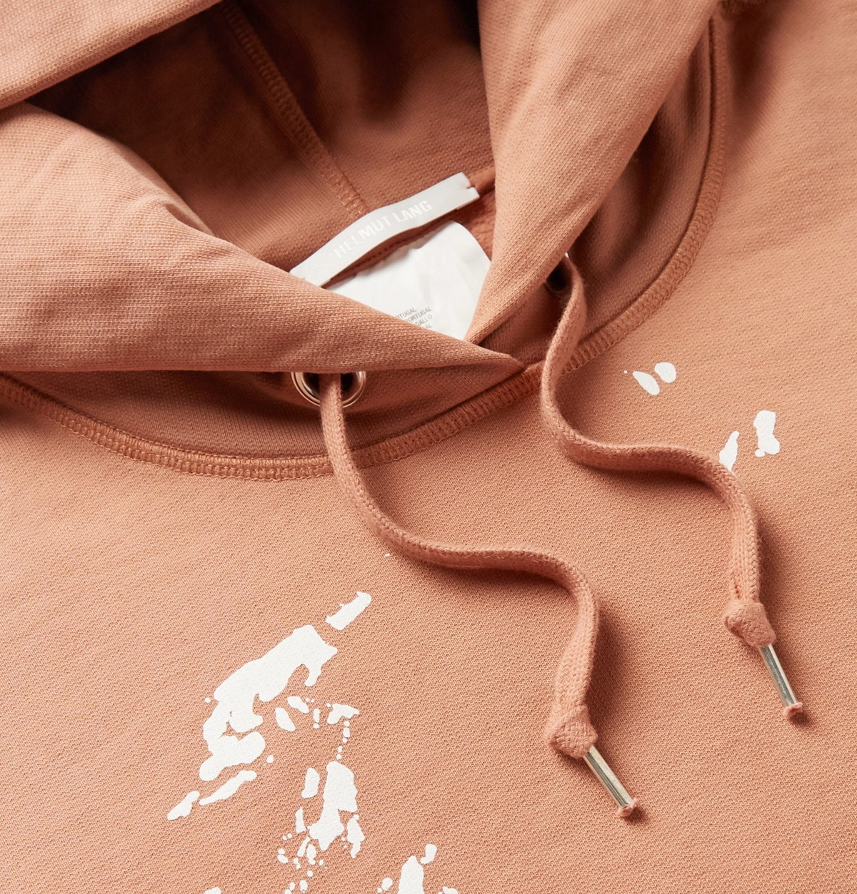 Helmut Lang - Printed Logo-Embroidered Fleece-Back Cotton-Jersey