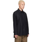 Simone Rocha Black Lace Up Hem Easy Shirt