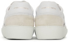 Dries Van Noten White & Beige Leather Sneakers