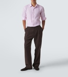Charvet Striped linen shirt
