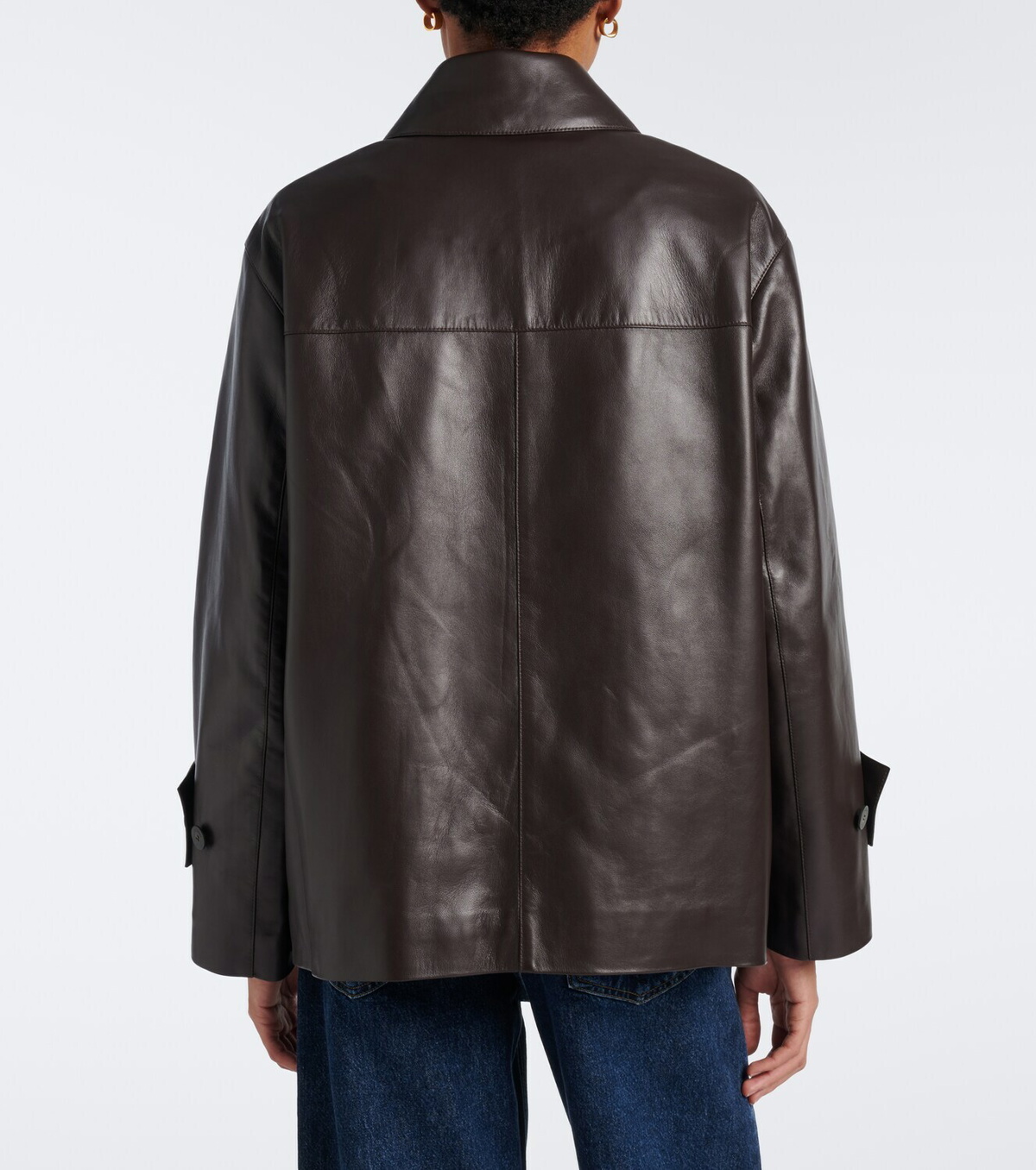 Joseph Delia double-breasted leather jacket