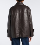 Joseph Delia double-breasted leather jacket