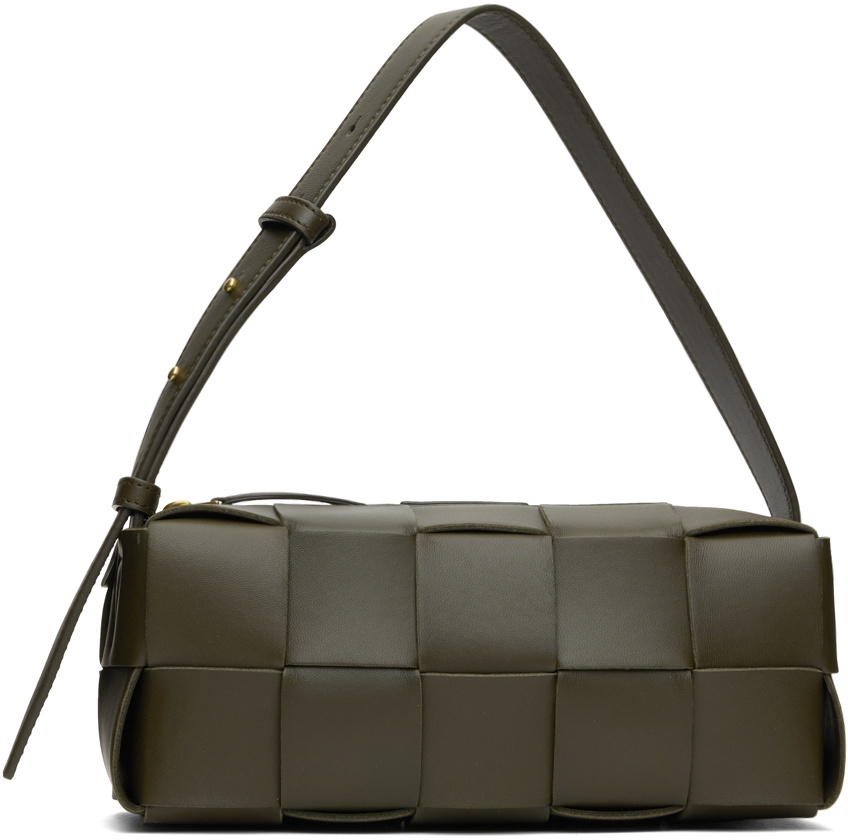 Bottega Veneta Khaki Small Brick Cassette Bag Bottega Veneta
