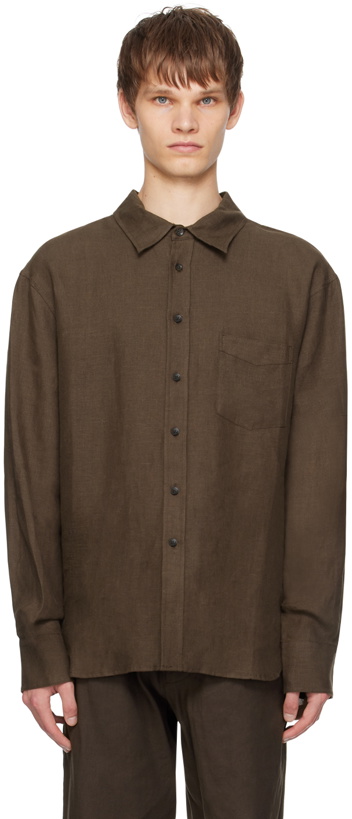 Photo: COMMAS Brown Relaxed Shirt