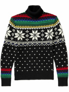 Polo Ralph Lauren - Fair Isle Wool Turtleneck Sweater - Black