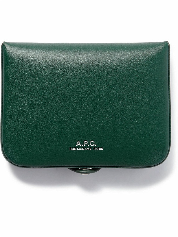 Photo: A.P.C. - Josh Logo-Detailed Leather Wallet