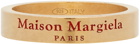 Maison Margiela Gold Logo Band Ring
