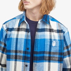 A Bathing Ape Men's Checked Overshirt in Blue