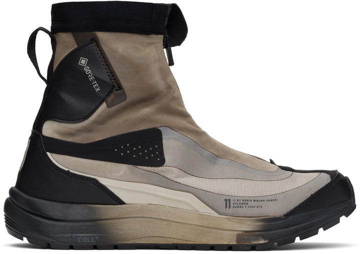 Photo: 11 by Boris Bidjan Saberi Brown Salomon Edition Bamba 2 High GTX V2 Sneakers