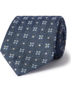 TURNBULL & ASSER - 8cm Silk-Jacquard Tie - Blue - one size