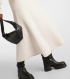 Joseph Ribbed-knit wool-blend midi skirt