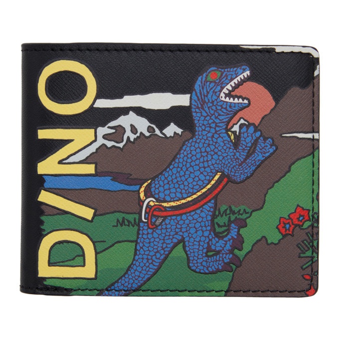 Photo: PS by Paul Smith Black Dino Billfold Wallet