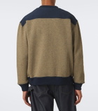 JW Anderson Embroidered wool-blend half-zip sweater